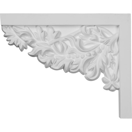 Ekena Millwork 9"W  x 7 1/4"H x  3/4"P Attica Small Stair Bracket, Left SB09X07AT-L